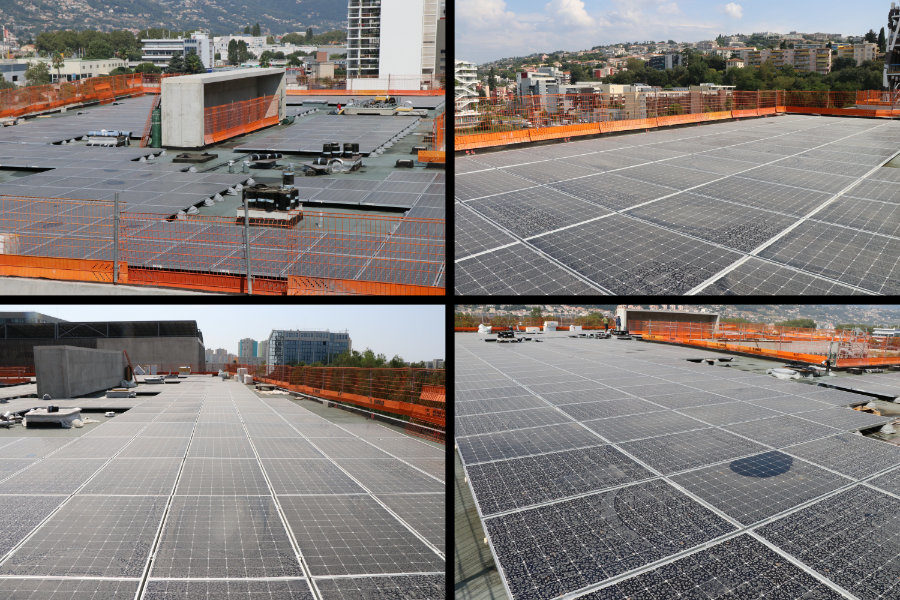 Installation des panneaux photovoltaïques de l'IMREDD