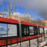 Tramway de Nice habillé aux couleurs de l'IMREDD