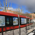 Tramway de Nice habillé aux couleurs de l'IMREDD
